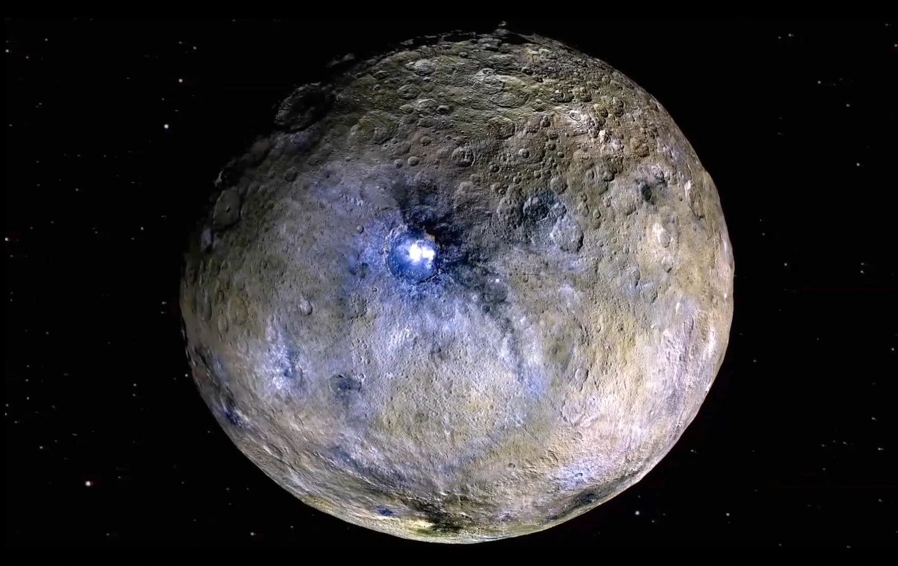 Карликовая планета Церера в представлении миссии NASA Dawn. Авторы: NASA/JPL-Caltech/UCLA/MPS/DLR/IDA