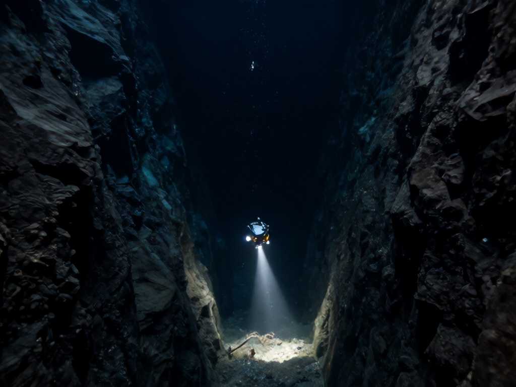 Бездна Челенджера Марианская впадина. Художественное изображение Ai/oceanolog.ru CC_By-SA-4.0
